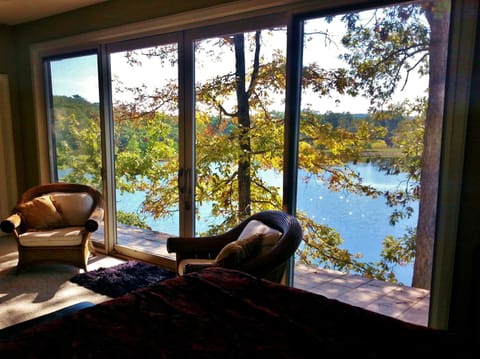 Master bedroom view, at the beginning of fall.