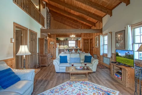 Here you can see how opened the main living area is.