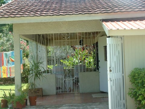 Main entrance with view of covered patio
