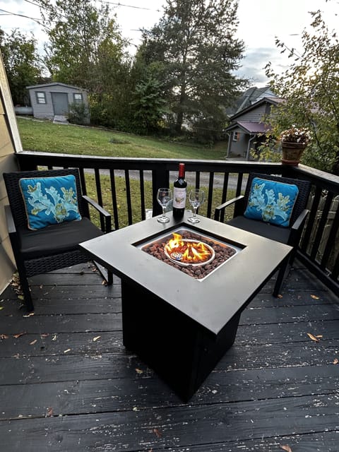 Firepit on the deck