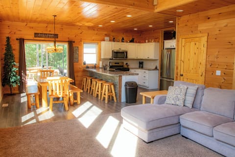 Open concept with kitchen/dining/great room-2 bedrooms on the main floor.