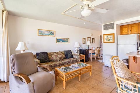 Living area.  Couch opens to Queen sized Sofa Bed.