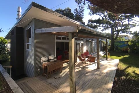fish eye view from back of house