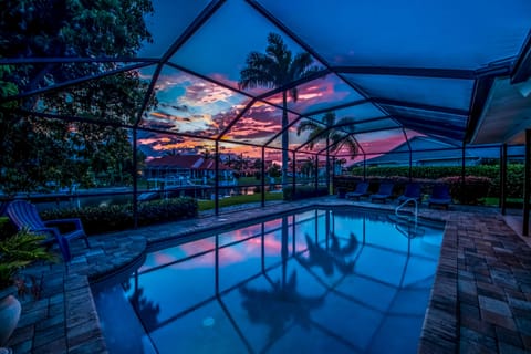 Enjoy beautiful sunsets pool side.