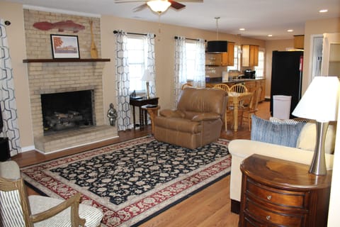 Another view of the great room into the kitchen.  Time to relax!