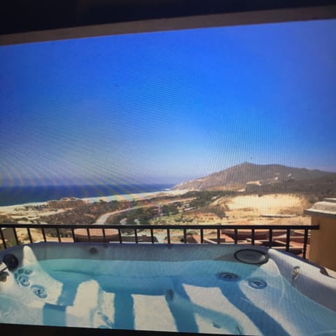 Looking toward the ocean from hot tub area.