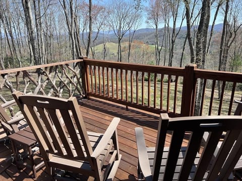 Mountain view from the deck