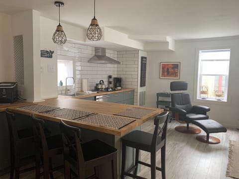 Built in dining table for 4.