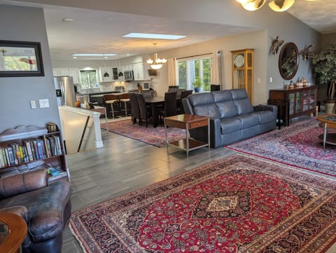 Main floor - note stairs to lower level leading to 3 of the bedrooms