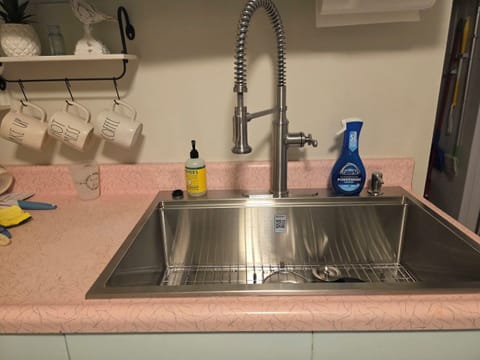 I finally got rid of the tiny porcelain sink