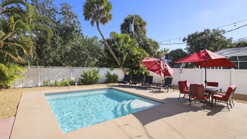 Relax lounging by the pool. Heated in the winter for you comfort. Fully fenced.