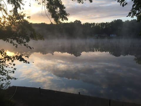 7am view of river from deck