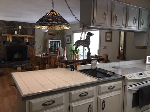 from kitchen to dining room