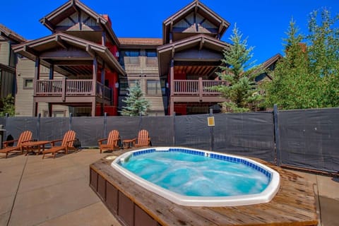 Enjoy the community hot tub after a day on the slopes.