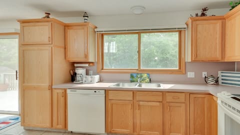 Dishwasher in kitchen