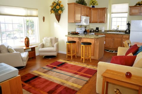 Living room. Hardwood floors throughout.