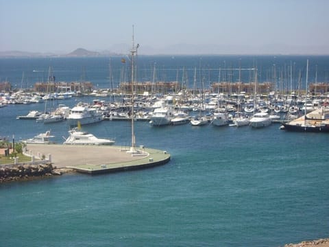 View of the apartment from the marina