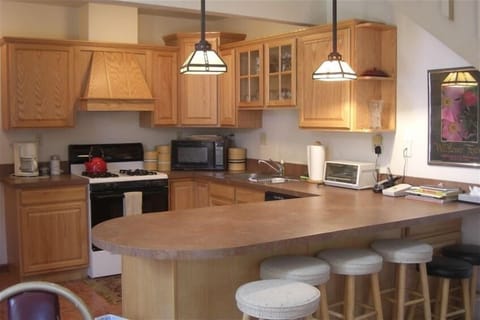 nicely equipped kitchen