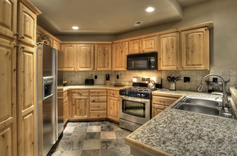 Enjoy the convenience of a full kitchen 