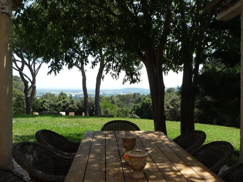 Relax on the dining terrace