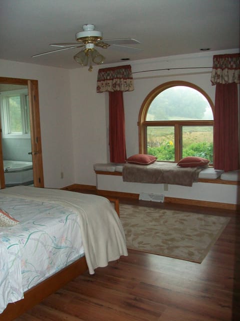 master bedroom with master bath.