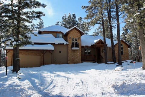 Front of house in winter