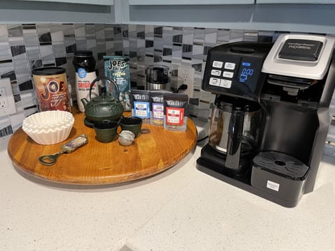 Complimentary coffee and tea bar