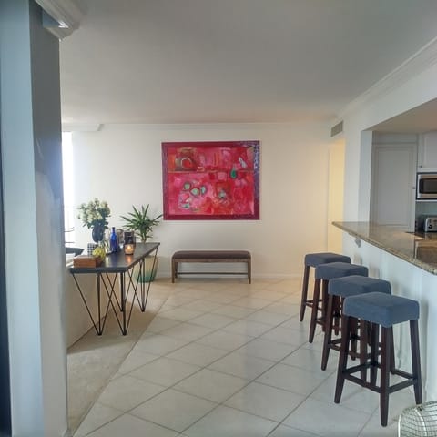 The breakfast counter is the place to watch your favorite chef cook away!