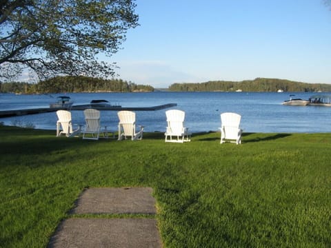 Beach front looking out to Lake Rosseau