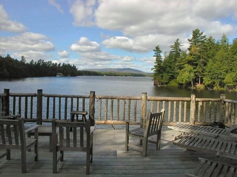 View from the boat house deck