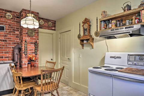 There's room for 4 people at the kitchen table.