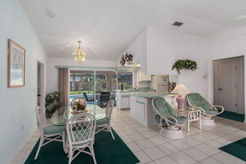 Open concept Living / Dining  area with Cathedral ceilings