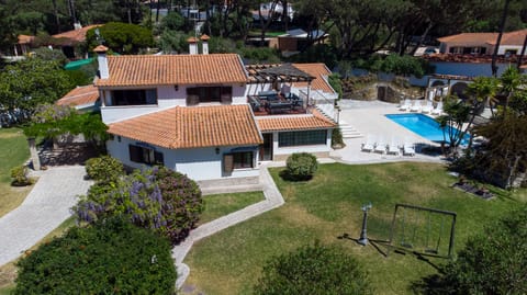 Front of Villa, off street parking for 3 cars, pool, spacious garden
