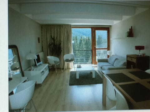 Living room with of the stadium and square