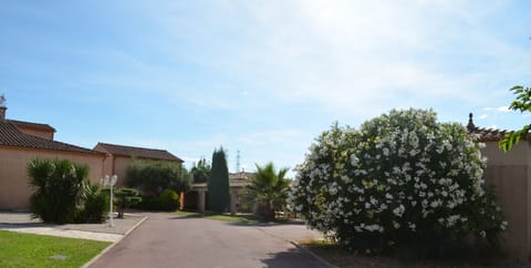A villa in a big garden