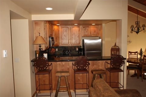 Eating bar...and drinking, too.