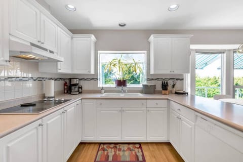 Kitchen with cabinets 