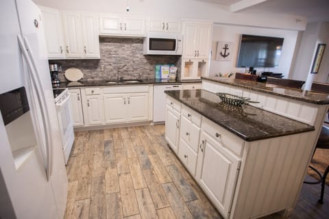 Fabulous kitchen that is well stocked
