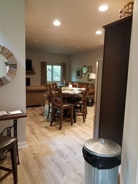 New plank flooring throughout the main floor.