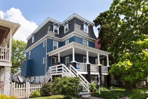 Our 7 bedroom starts with a great front porch & continues within three floors.