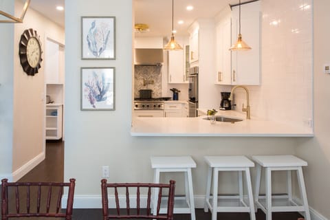 Gourmet kitchen: 36' gas cook top vented to outside for cooking comfort. 