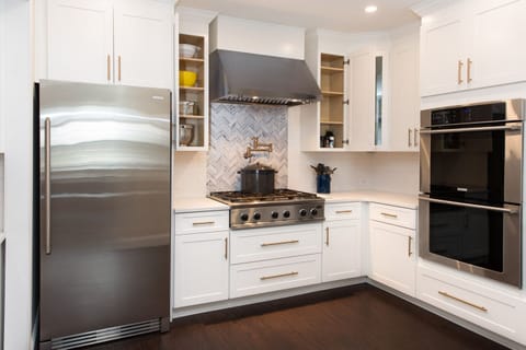 Our ample kitchen becomes the happy hub for families who love to cook together.