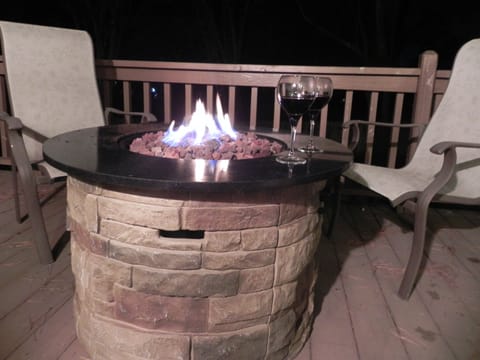Back Deck - gas firepit