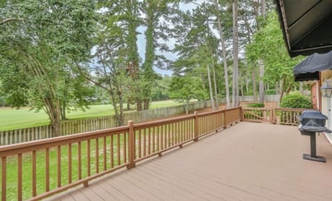 Back Deck overlooking golf course