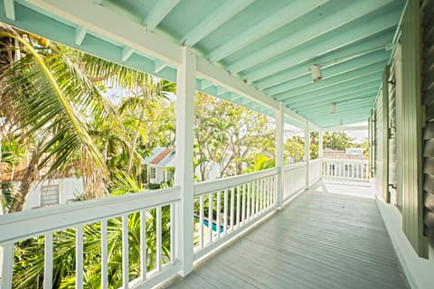 Main House South Balcony Overlooking Pool and Property