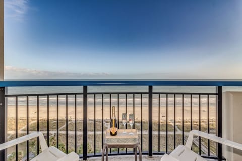 Calming and relaxing beach view