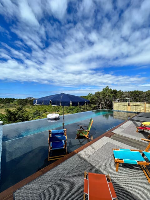 25x42 foot heated pool.