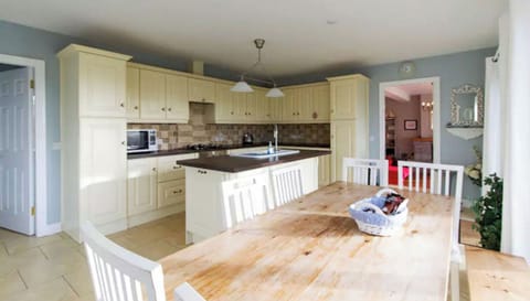 Large kitchen, well kitted out with mod cons including Nespresso Coffee maker