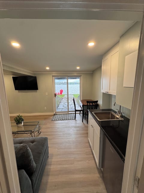 Lake level living area