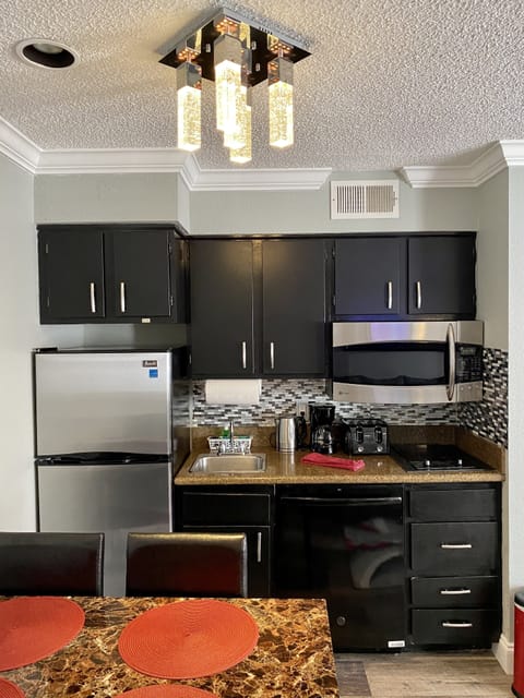 Fully stocked with the basics to whip up a home-style meal.